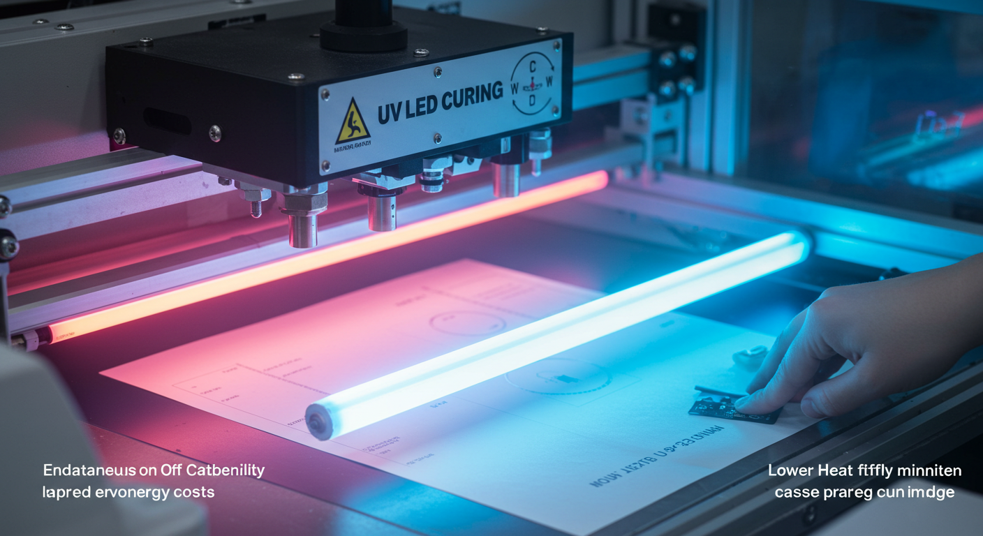what are the advantages of UV LED area curing